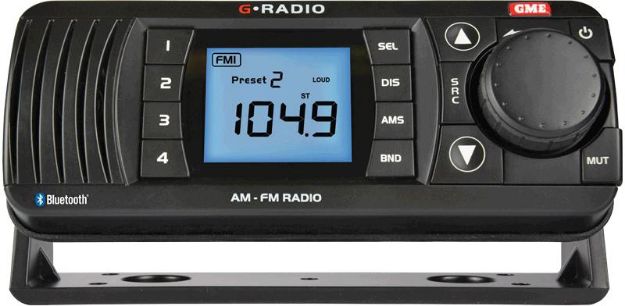 Marine broadcast radio GR300BT - zwart